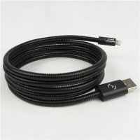 Przewód Lightning do iPhone/iPad Fuse Chicken Titan stalowy 1,5m - czarny
