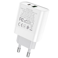 Ładowarka Hoco C80A PD20W/QC3.0 - biała