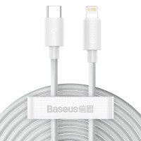 Przewód Baseus 2-Pack TYPE-C TO Lightning PD20W/2.4A 150cm - biały
