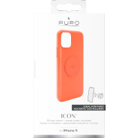 Etui magnetyczne do iPhone 11 Puro ICON + Cover - pomarańczowe