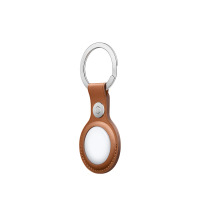 Skórzany brelok do lokalizatora Apple AirTag - naturalny brąz