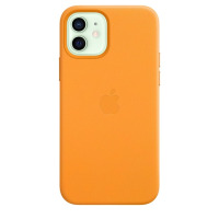 Etui do iPhone 12/12 Pro Apple Leather Case z MagSafe - kalifornijski mak