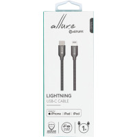 Przewód Estuff PD20W Type-C to Lighning 150CM - czarny