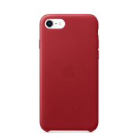Etui do iPhone SE 2020 Apple Leather Case - czerwone 