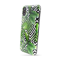 Etui do iPhone X/XS Puro lam Tropical Leaves - zielone