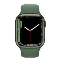 Apple Watch S7 45mm GPS w kolorze zielonym - pasek sportowy w kolorze koniczyny