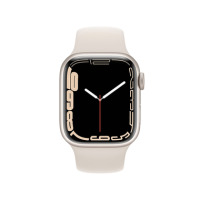 Apple Watch S7 45mm GPS w kolorze księżycowej poświaty - pasek sportowy w kolorze księżycowej poświaty