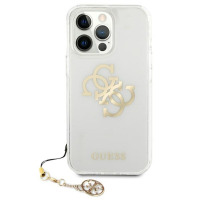 Etui do iPhone 13 Pro Guess 4G Big Logo Charm Gold - złoty charms