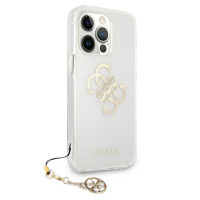 Etui do iPhone 13 Pro Guess 4G Big Logo Charm Gold - złoty charms