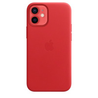 Etui do iPhone 12 mini Apple Leather Case z MagSafe - czerwone 