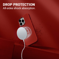 Etui do iPhone 13 Pro z MagSafeCrong Color Cover Magnetic - czrwone