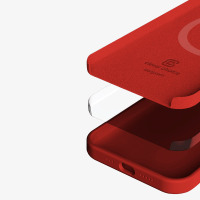 Etui do iPhone 13 Pro z MagSafeCrong Color Cover Magnetic - czrwone