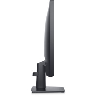 Monitor Dell E2422H z matrycą LED IPS, widok z profilu prezentujący smukły panel ekranu zamontowany na czarnej, stabilnej podstawie z uchwytem na kable.