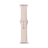 Pasek do Apple Watch 44/45/49 mm eStuff Silicone - Piaskowy róż