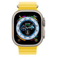 Apple Watch Ultra 49mm + Cellular tytan z paskiem Ocean w kolorze żółtym 