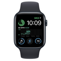 Apple Watch SE 2 + Cellular 44mm aluminium w kolorze północy z paskiem sportowym w kolorze północy