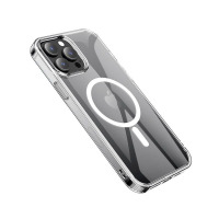 Etui do iPhone 14 Pro Max eSTUFF Magnetic Hybrid Clear - bezbarwne