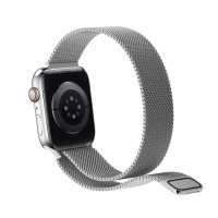 AW44MILANESESIL Pasek Apple Watch 42/44/45/49 mm Puro Milanese srebrny
