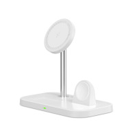 Ładowarka Magsafe Indukcyjna 9490713930977 Tech-Protect A22 3in1 - biała