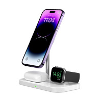 Akcesoria iPhone Ładowarka Indukcyjna Tech-Protect A22 3in1 biała