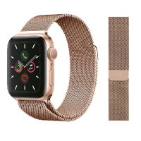 Bransoleta mediolańska Apple ze stali nierdzewnej do Apple Watch 44/45/49 mm - złota