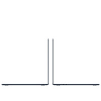 Apple MacBook Air 15 M2 w kolorze północ, widok z profilu na lewą i prawą stronę obudowy z widocznymi portami ładowania MagSafe oraz złączami USB-C.