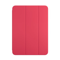 Arbuzowe etui Apple Smart Folio do iPada 10. generacji w widoku od frontu, prezentujące charakterystyczną trójdzielną konstrukcję składanej okładki.