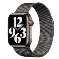 Branzoleta mediolańska Apple ze stali nierdzewnej do Apple Watch 38/40/41/42 mm - grafitowa