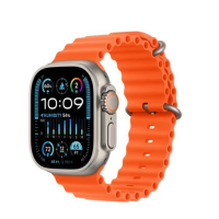 Apple Watch Ultra 2 49mm + Cellular tytan z paskiem Ocean w kolorze pomarańczowym