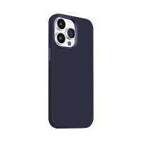 Etui do iPhone 15 Pro Crong Color Cover LUX Magnetic granatowe