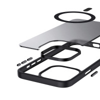 CRG-HFM-IP1561P-BLK Etui do iPhone 15 Pro Crong Hybrid Frost MAG Cover czarne