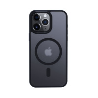 Etui do iPhone 15 Pro Max Crong Hybrid Frost MAG Cover granatowe