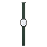 Pasek do Apple Watch 44-49MM JCPAL FlexDuo - Czarny/Ciemno zielony
