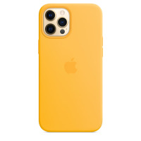 Etui do iPhone 12/12 Pro Max Apple Silicone Case z MagSafe - słoneczny