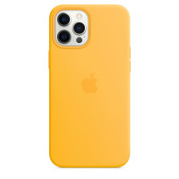 Etui do iPhone 12/12 Pro Max Apple Silicone Case z MagSafe - słoneczny