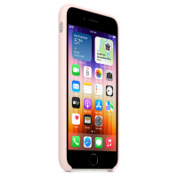 Etui do iPhone SE2 Applle Silicone Case - kredowy róż