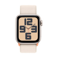 MR9W3QP/A Apple Watch SE2 40mm aluminium w kolorze księżycowej poświaty opaska sportowa księżycowa poświata