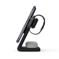 Rzeszów Ładowarka Indukcyjna Crong MagSpot Pivot Stand 3w1 czarna