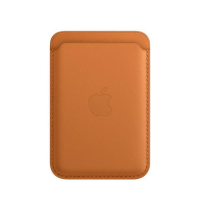 Apple skórzany portfel z MagSafe - złocisty brąz