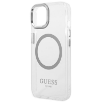 Akcesoria Apple Etui do iPhone 14 Guess Outline Silver MagSafe Rzeszów