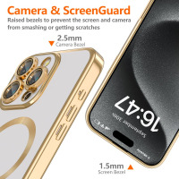 Etui do iPhone 16 Pro Rzeszów Tech-Protect MagFlex MagSafe clear gold - przezroczyste