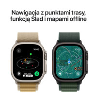 Apple Watch Ultra 2 49mm + Cellular tytan z opaską Trail w kolorze niebieskim - S/M