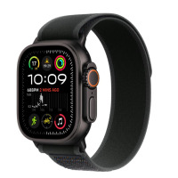 Apple Watch Ultra 2 49mm + Cellular tytan czarny z opaską Trail w kolorze czarnym - S/M 