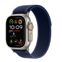 Apple Watch Ultra 2 49mm + Cellular tytan z opaską Trail w kolorze niebieskim - M/L