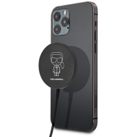 Ładowarka indukcyjna Karl Lagerfeld Iconic Full Body 15W MagSafe - czarna