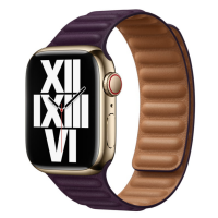 Apple Pasek 45 skórzany w kolorze Ciemna wiśnia rozmiar M/L