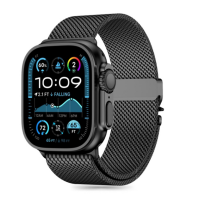 Pasek Apple Watch 44-49 Tech-Protect Milano Black - czarny