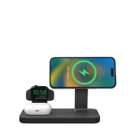 Ładowarka Indukcyjna Mophie snap+ 3w1 MagSafe - czarny