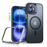 Etui do iPhone 16 ESR Classic Pro Set Halolock MagSafe Frosted Black - czarne