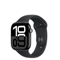 MWY43ET/A Apple Watch S10 46mm Cellular aluminium w kolorze onyks z paskiem sportowym w kolorze czarnym M/L Rzeszów